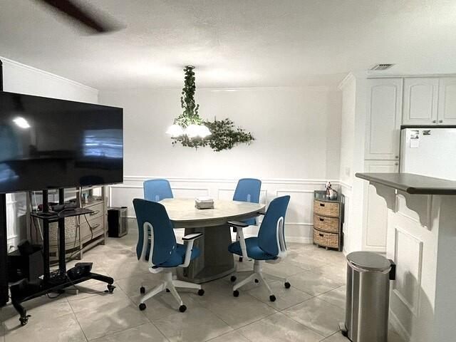 Dining area view