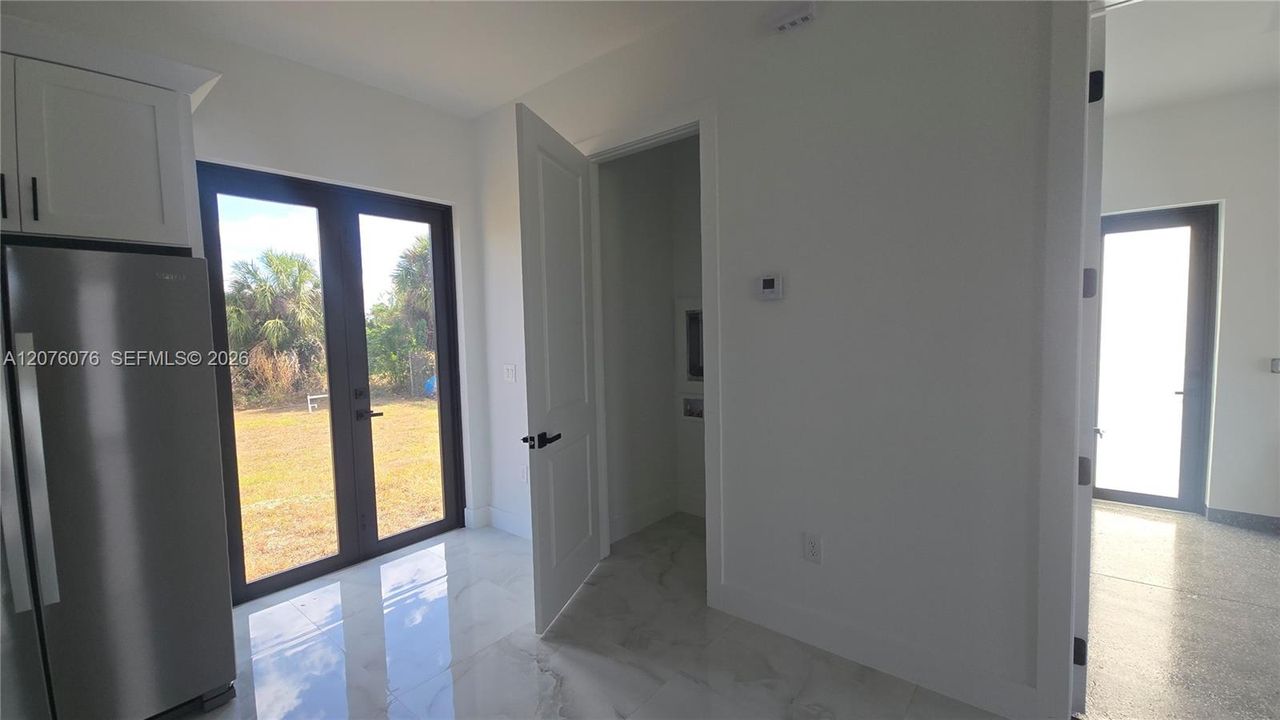 Laundry area