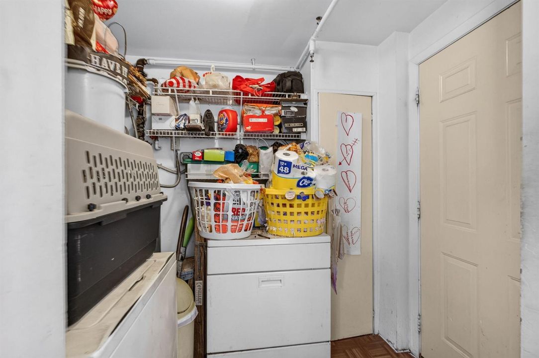 Inside utility room