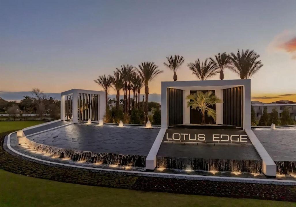 Lotus Edge Front Community Entrance