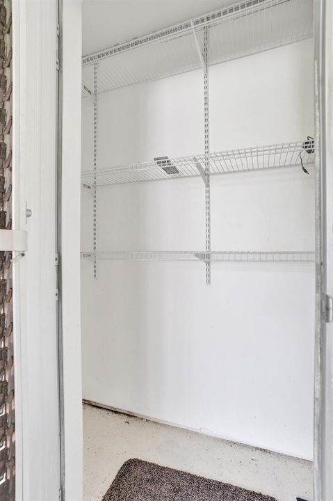 STORAGE CLOSET ON PATIO