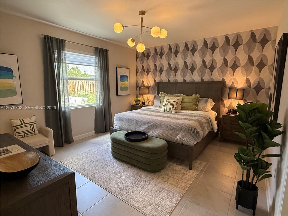 Staged Master Bedroom