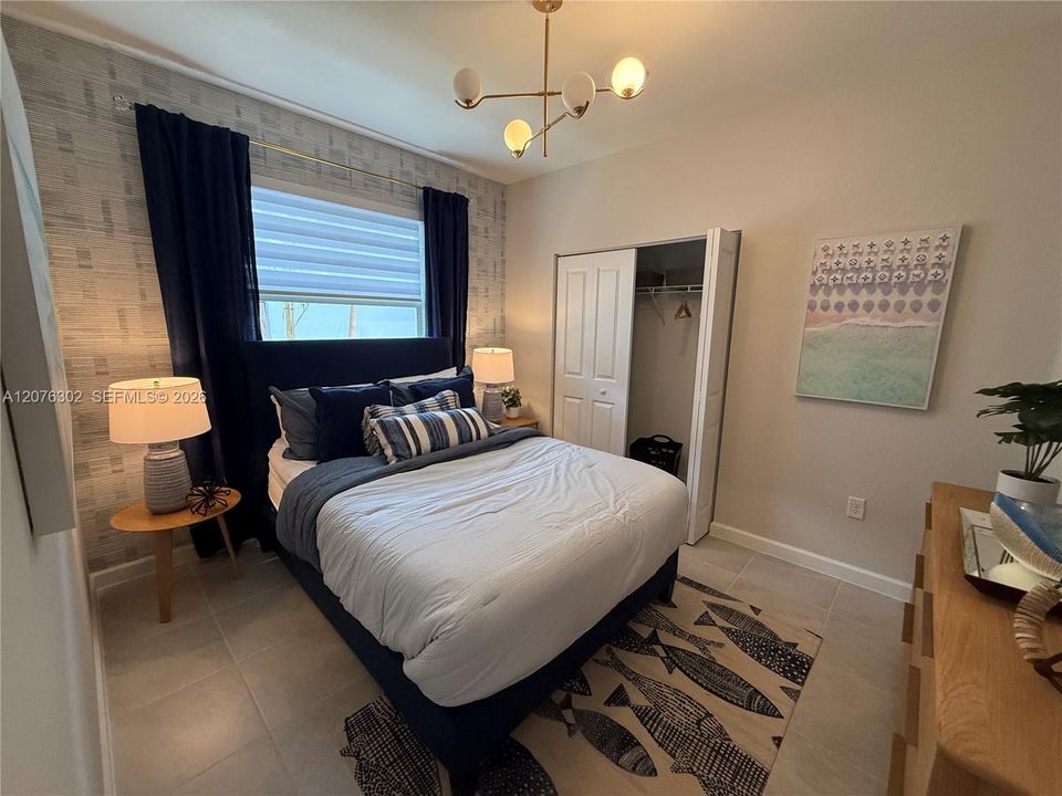 Staged 2nd Bedroom