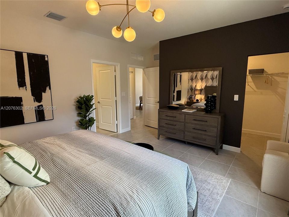 Staged Master Bedroom