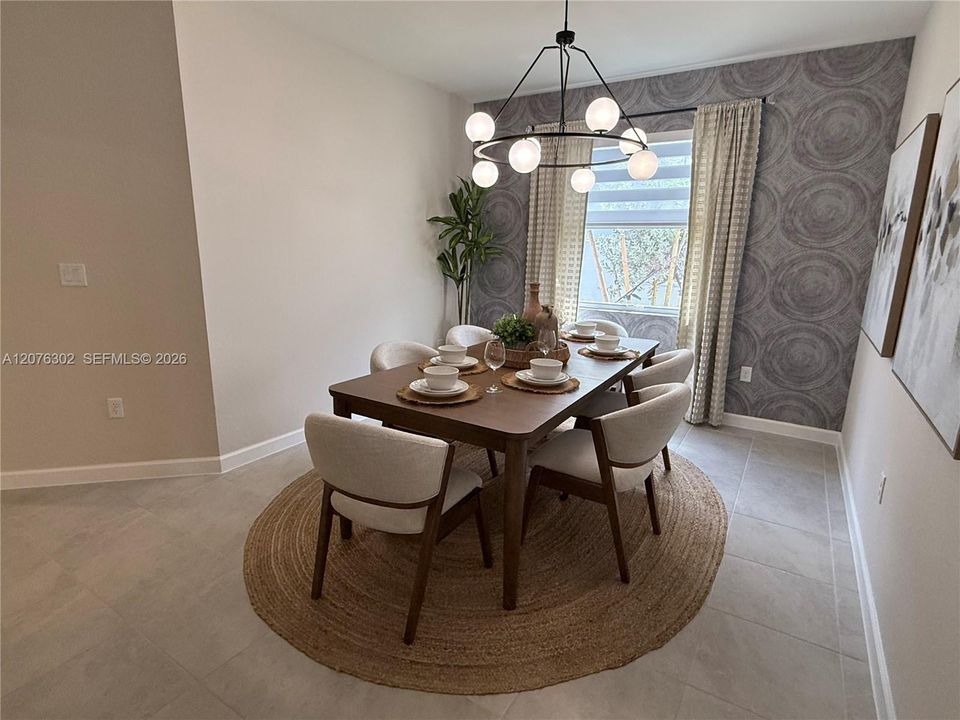 Staged Dining Room