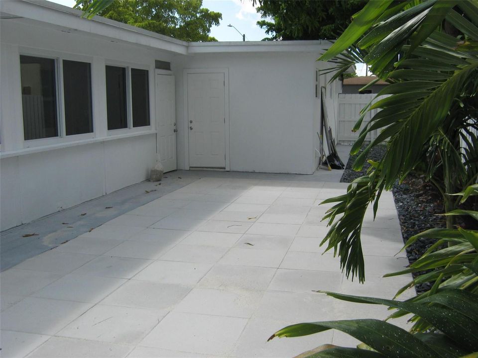 Patio and Laundry Room