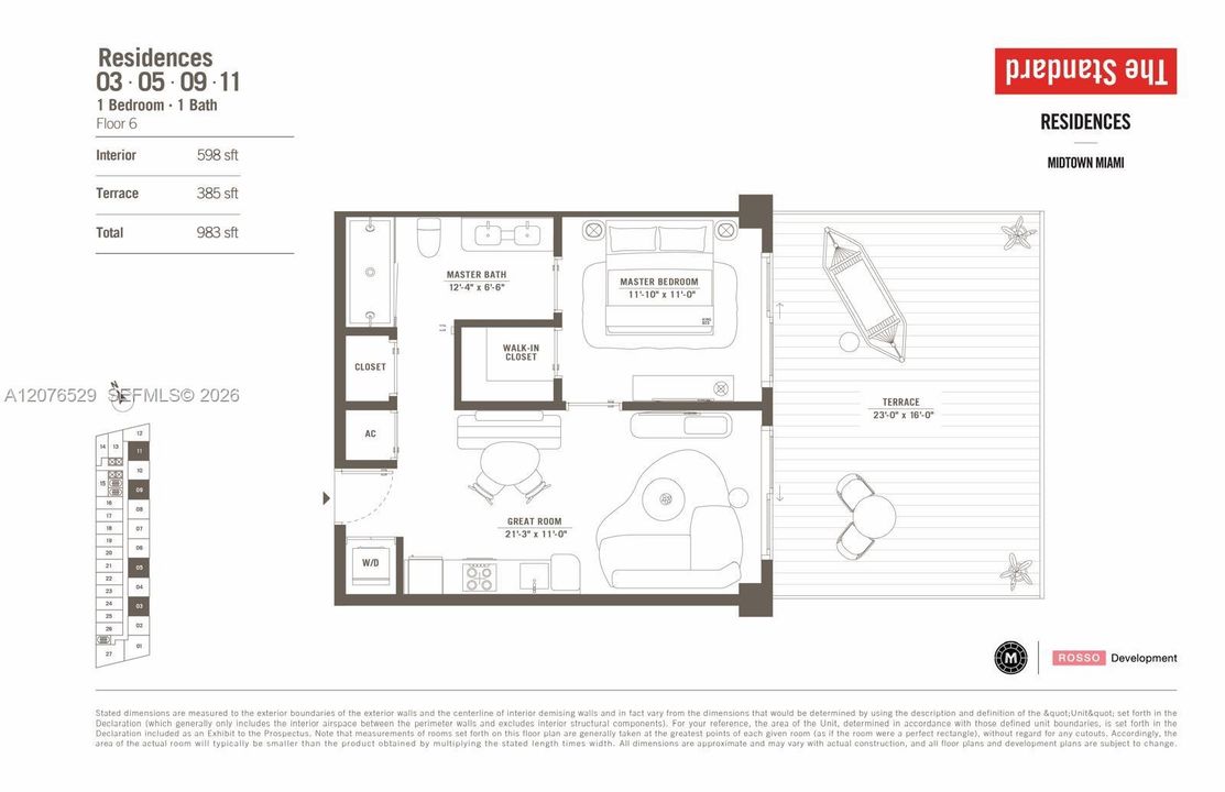 For Sale: $849,000 (1 beds, 1 baths, 598 Square Feet)