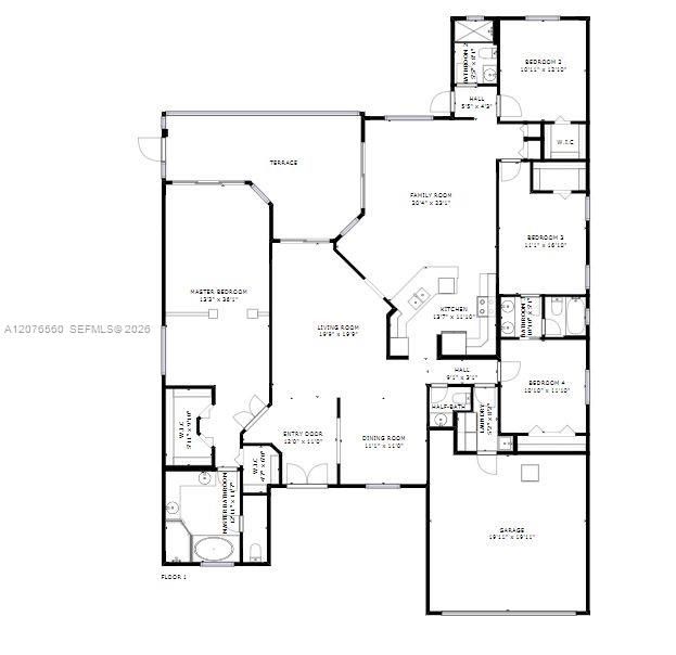For Rent: $7,200 (4 beds, 2 baths, 2662 Square Feet)