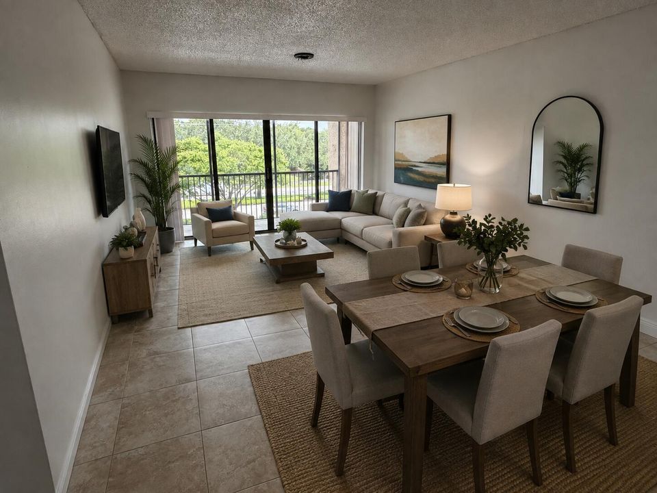 living room & dinning room