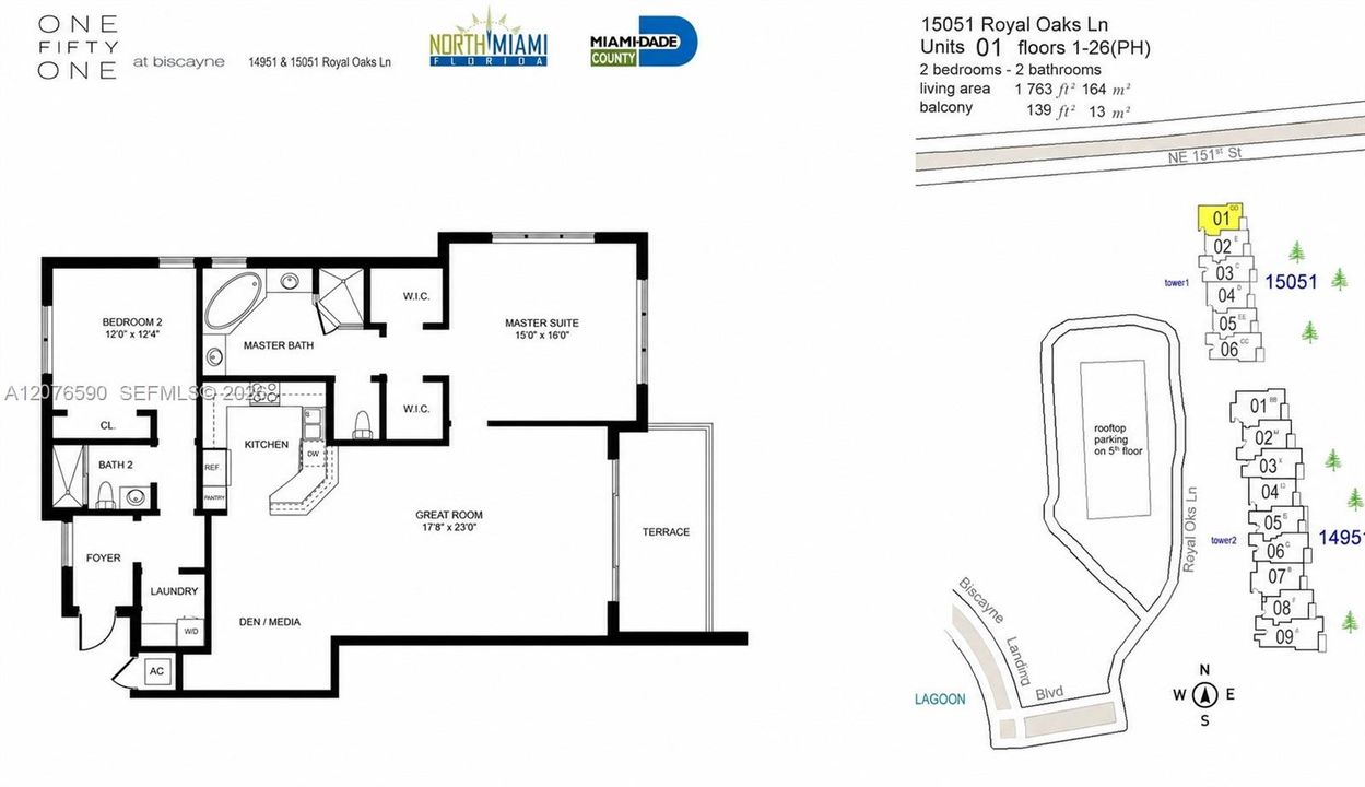 For Rent: $3,500 (2 beds, 2 baths, 1763 Square Feet)