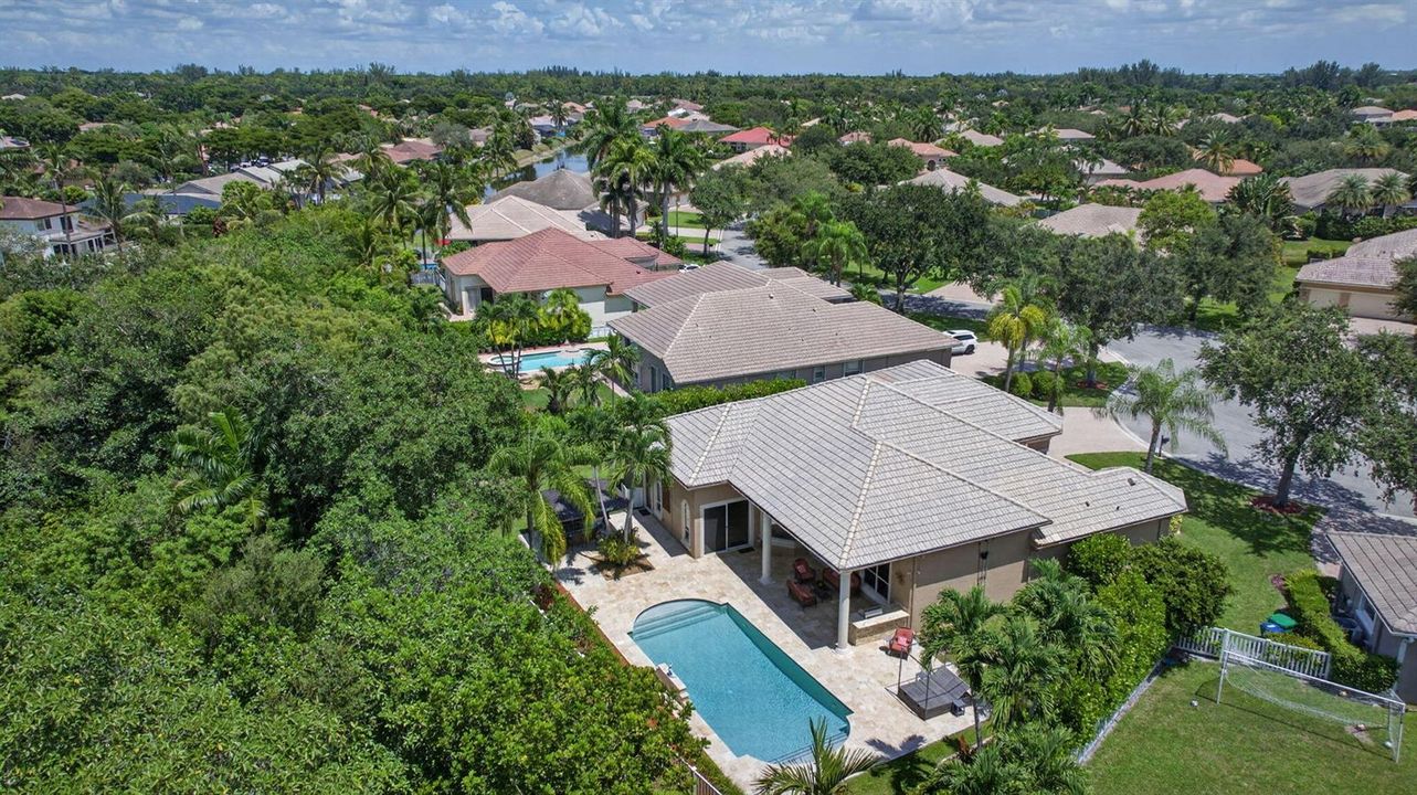 Aerial View of the House