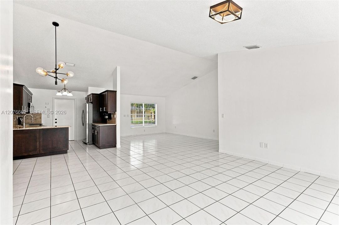 Kitchen, Family & Formal Living