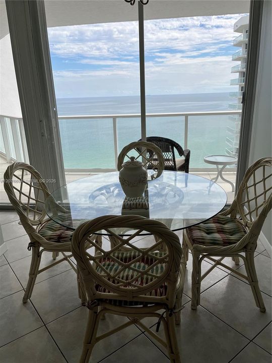 Kitchen Dining with Ocean View