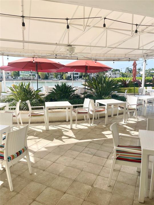 Restaurant outdoor area