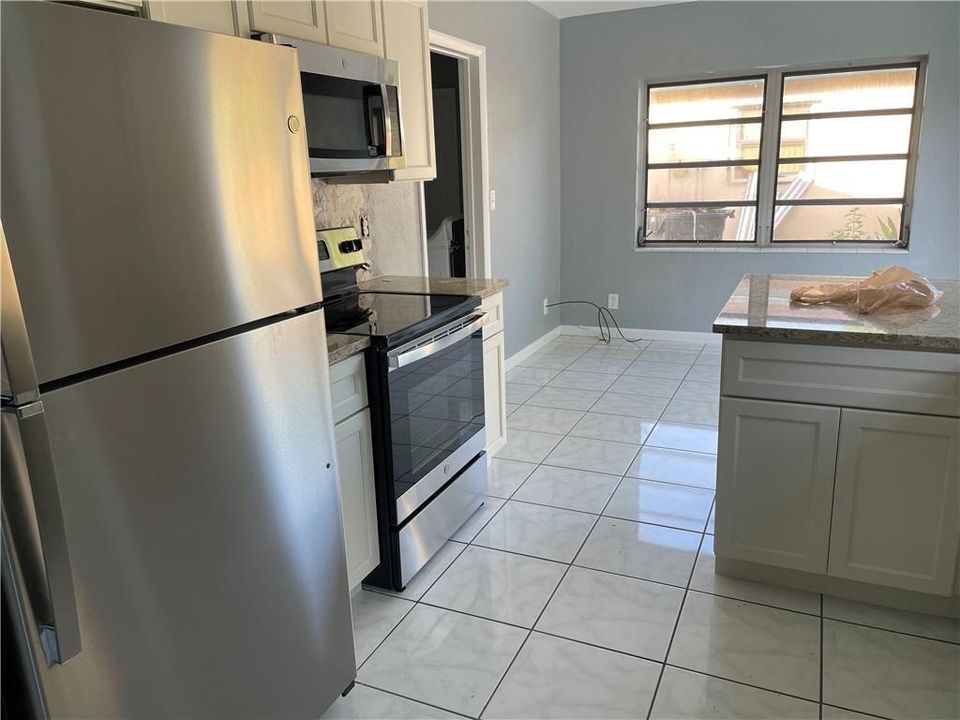 All new stainless steel appliances