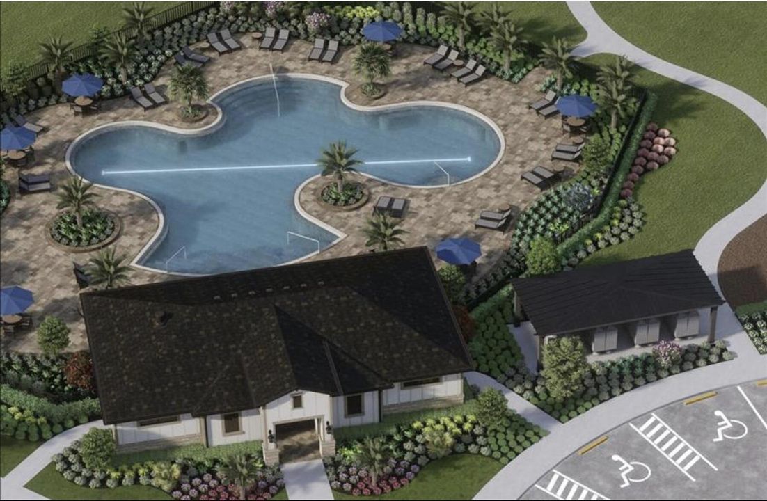 Community Pool Rendering