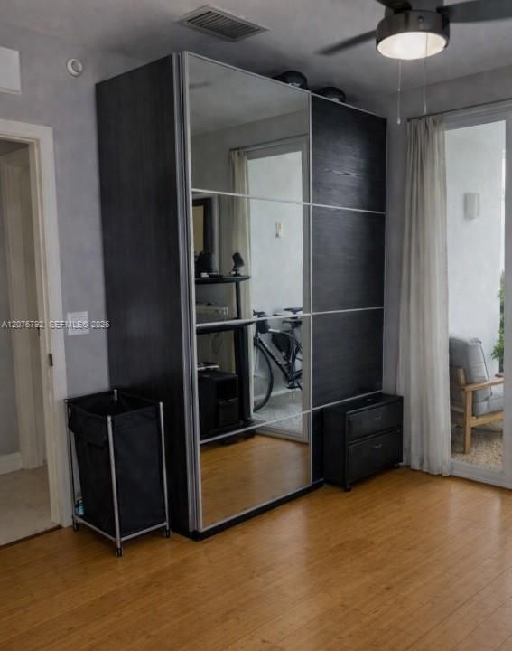 guest room with closet