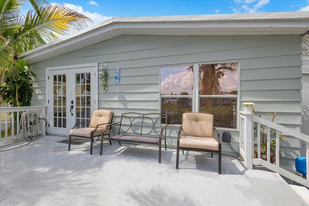 REAR OPEN PATIO WITH LAKEVIEW