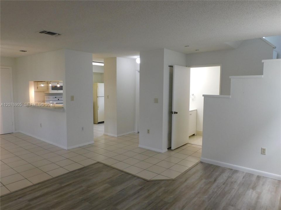 Dining room view to Kitchen.