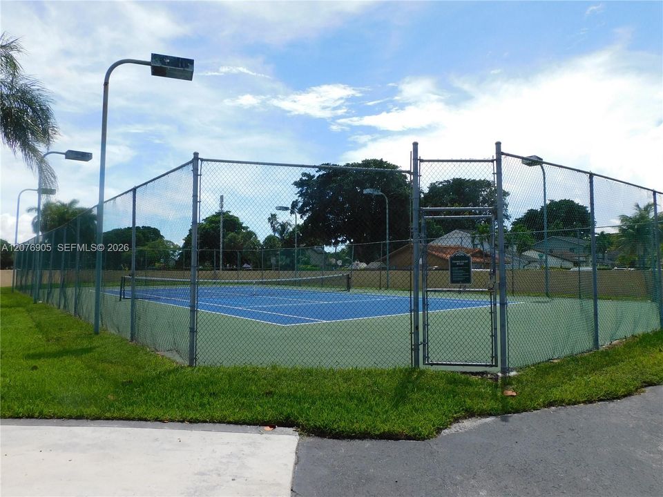 Community Tennis Court.