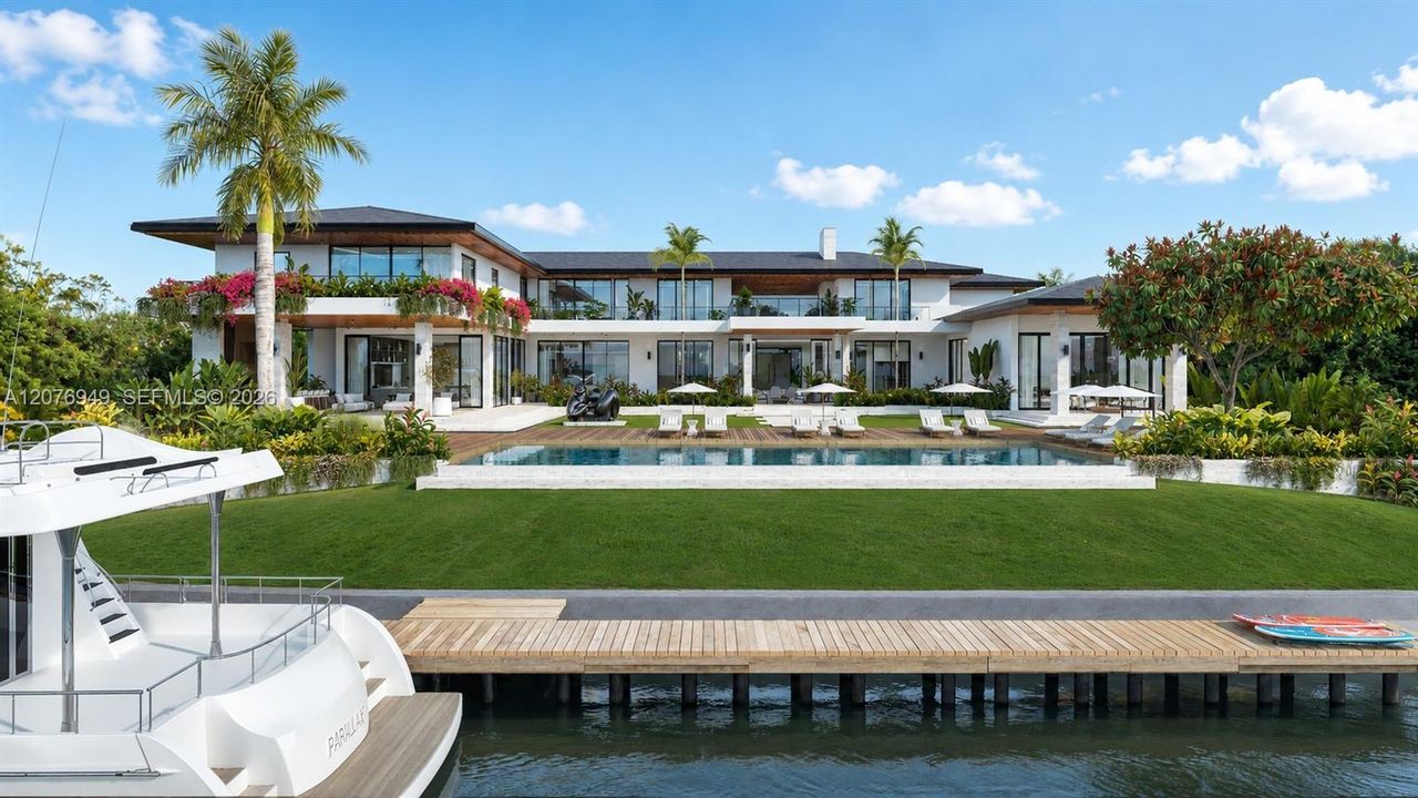 Waterfront Back of Home - Daytime