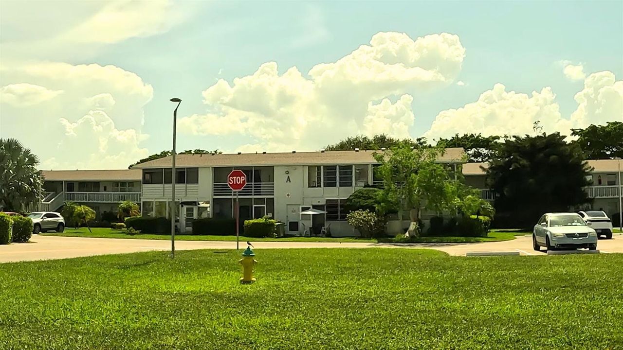 Front of building from walking path