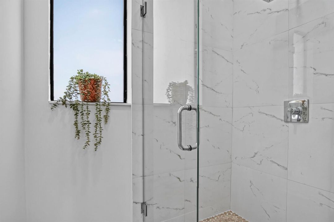 Shower in third bathroom