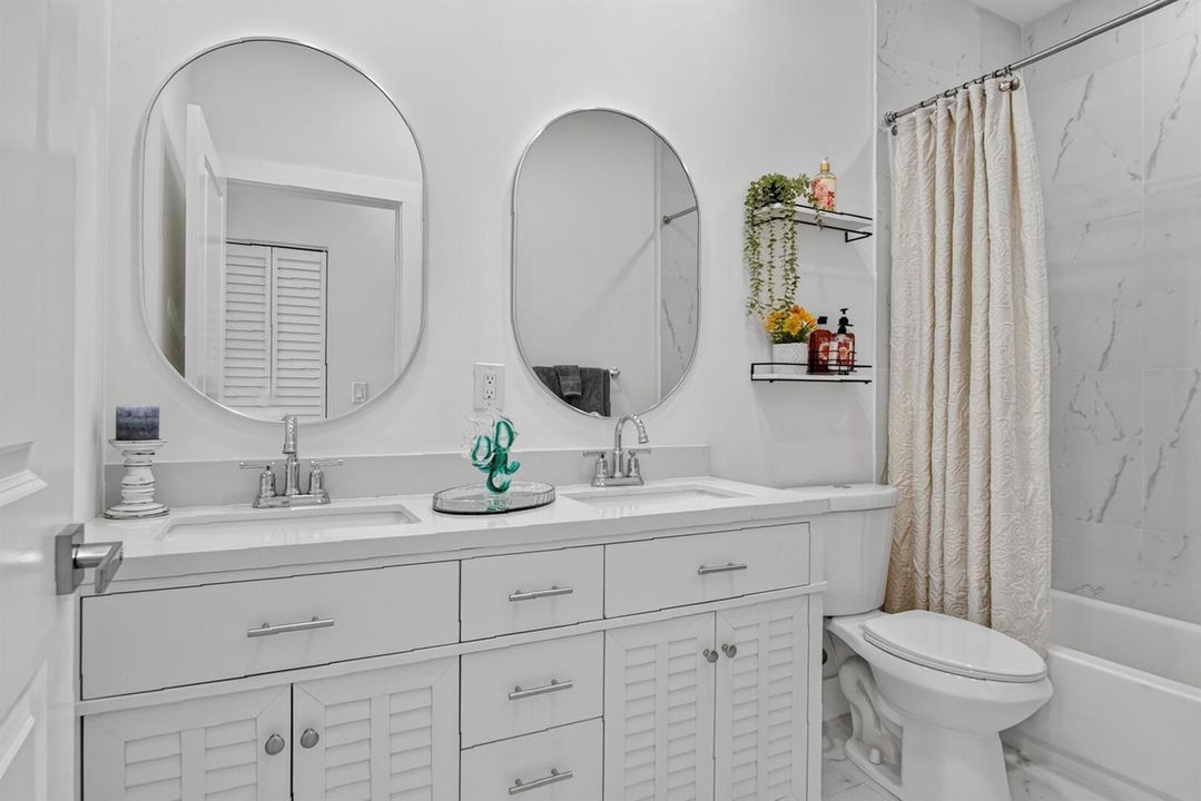 Second bath with double sink