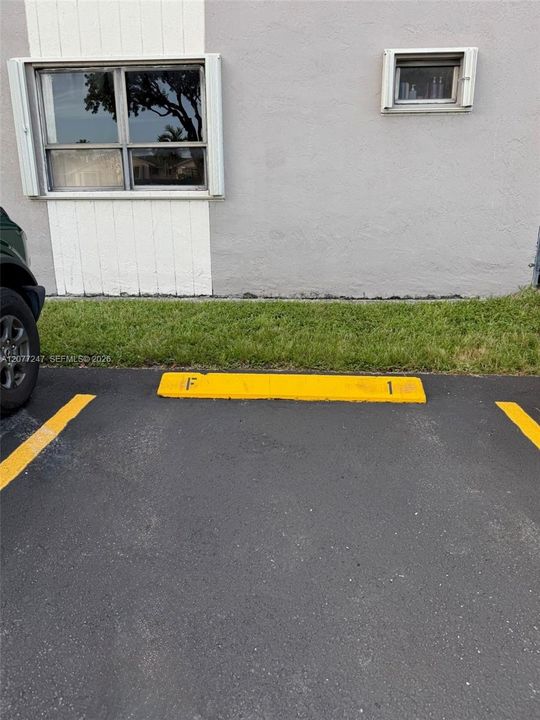 Assigned parking spot