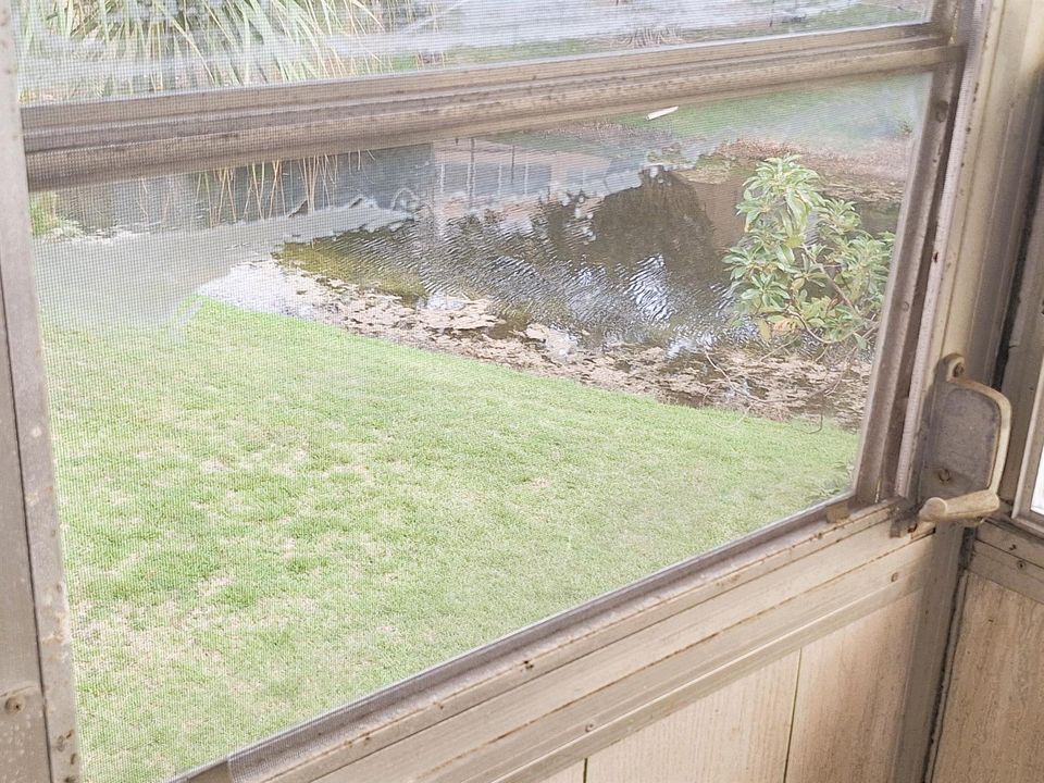 Patio over looking the water