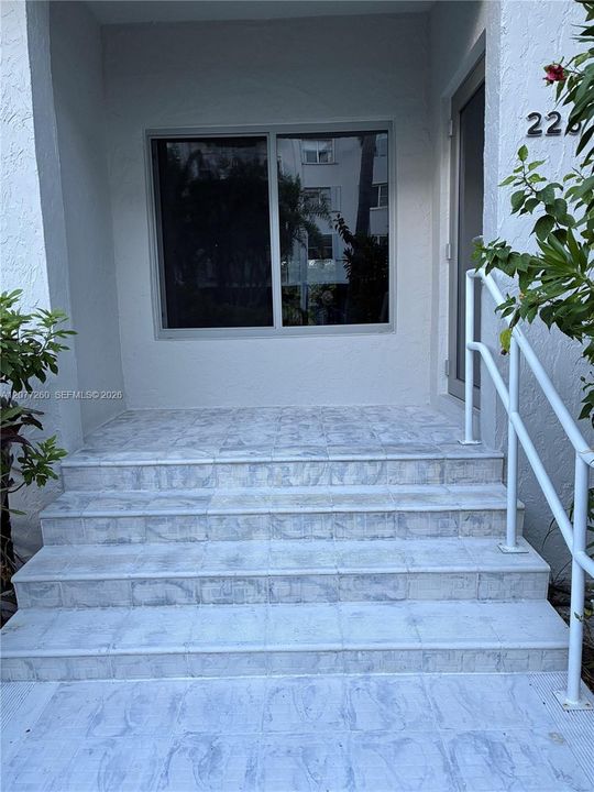 Private entrance to TH 226.