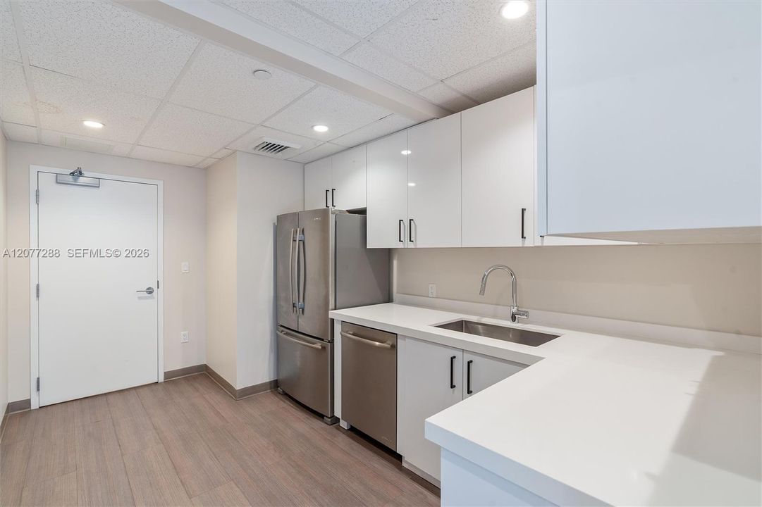 Hospitality Room kitchen