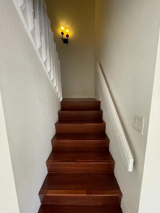 Wood staircase