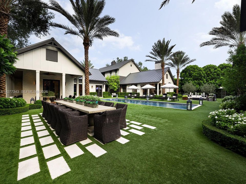 Outdoor dining area
