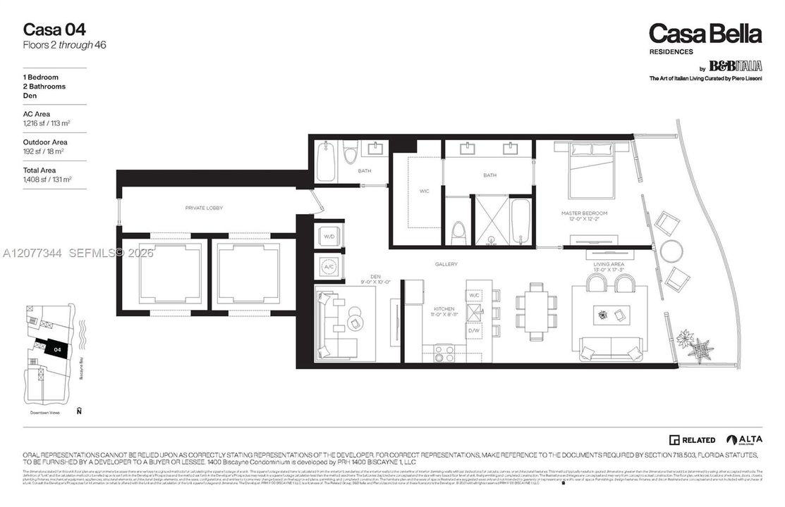 For Rent: $6,350 (1 beds, 2 baths, 1216 Square Feet)