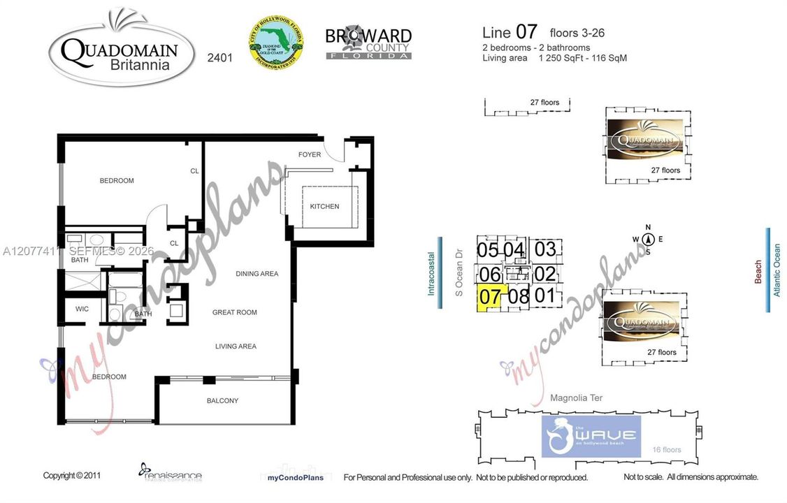 En Venta: $530,000 (2 camas, 2 baños, 1240 Pies cuadrados)