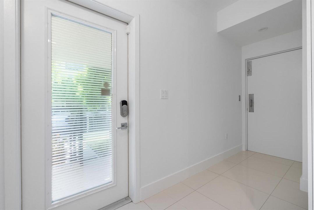 Rear door & elevator