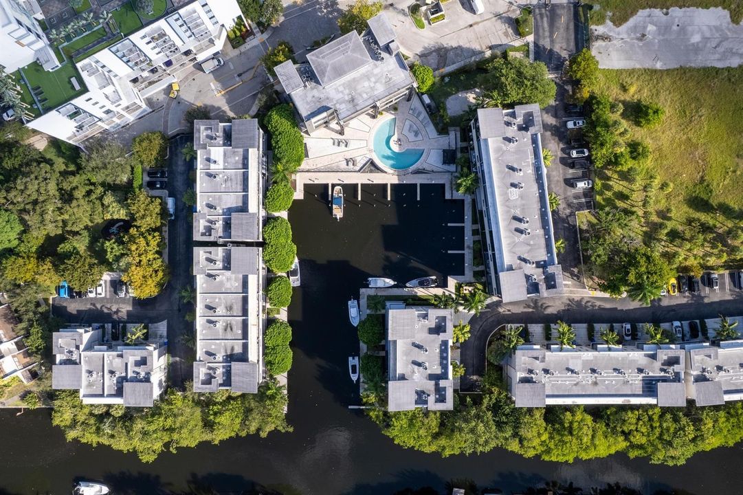Areal drone view