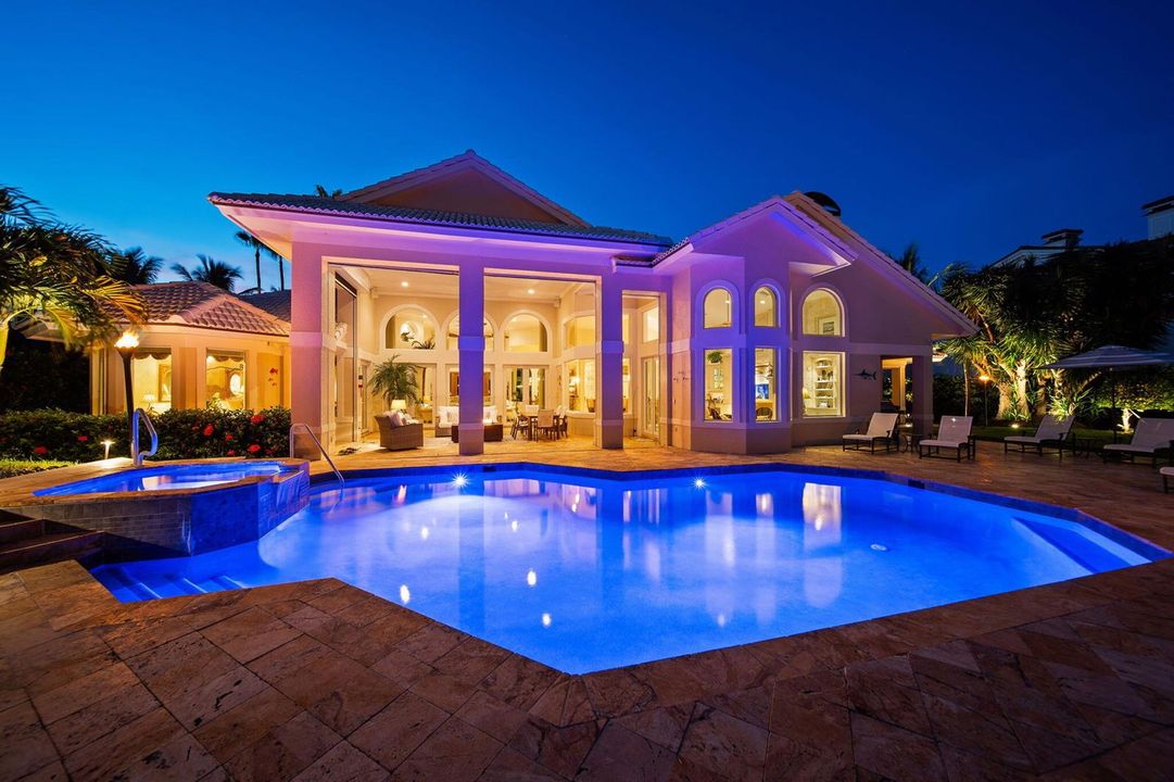 pool after dark
