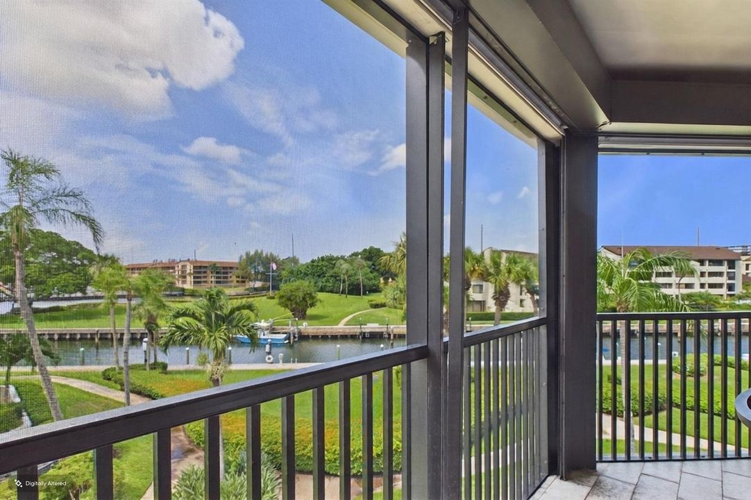 Screened Balcony View