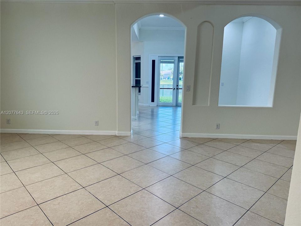 Partial living room view