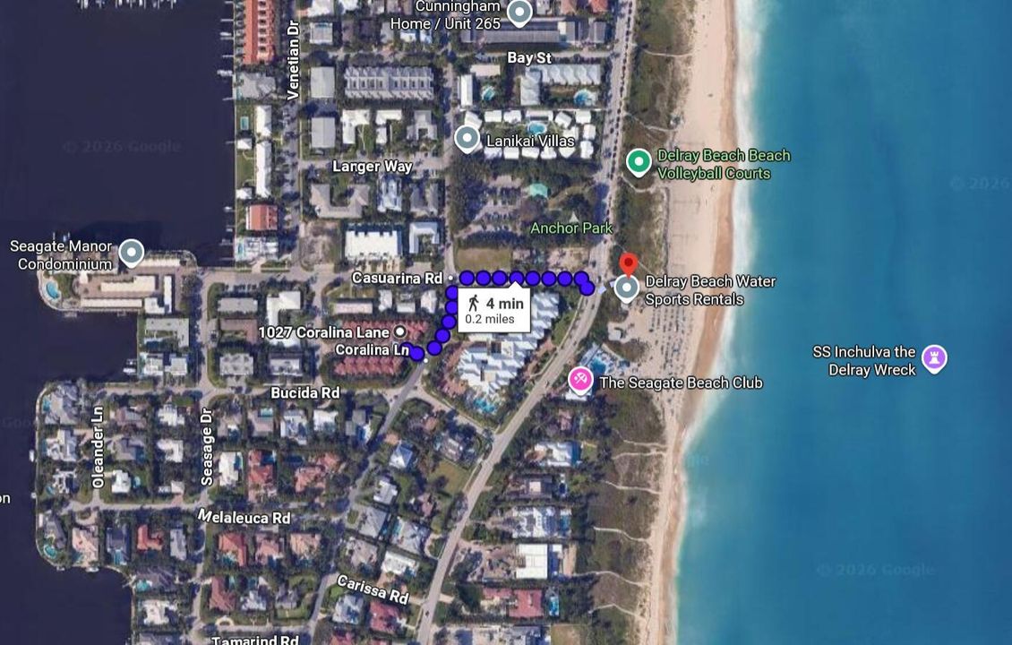 1027 Coralina Ln to Beach
