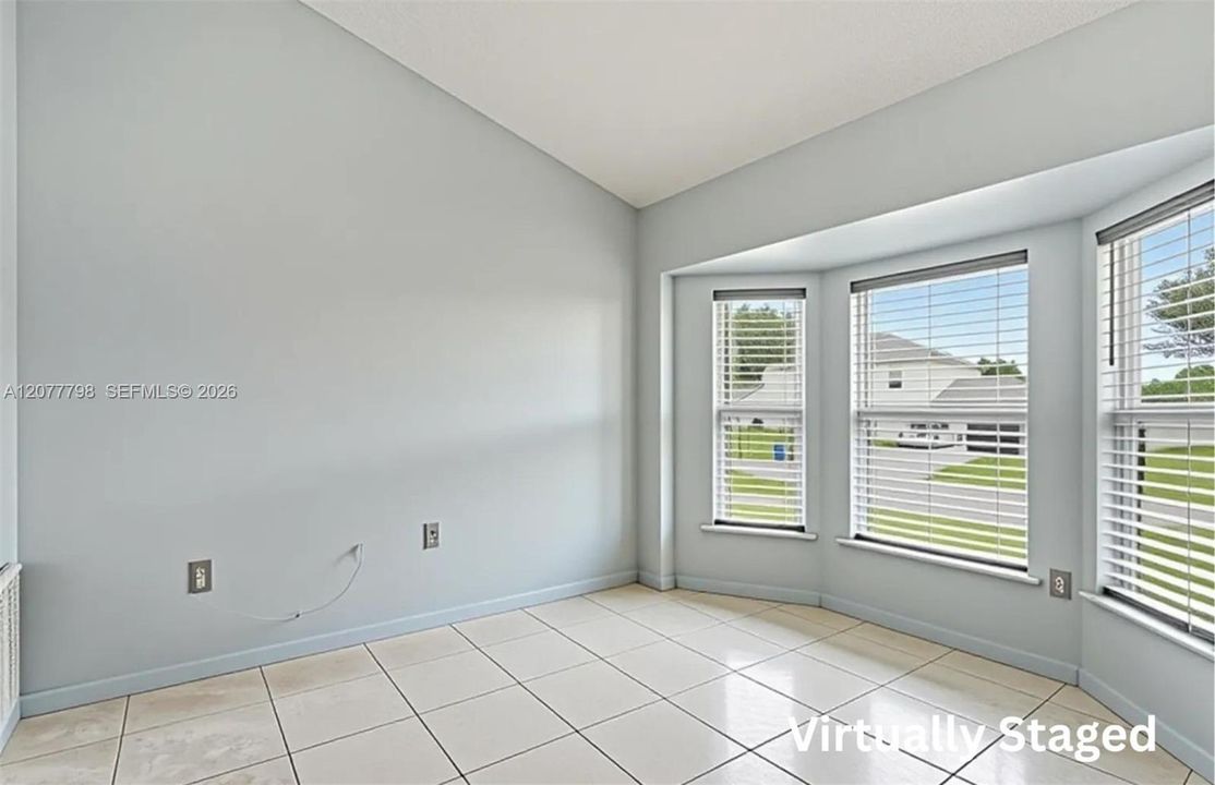 Empty dining room