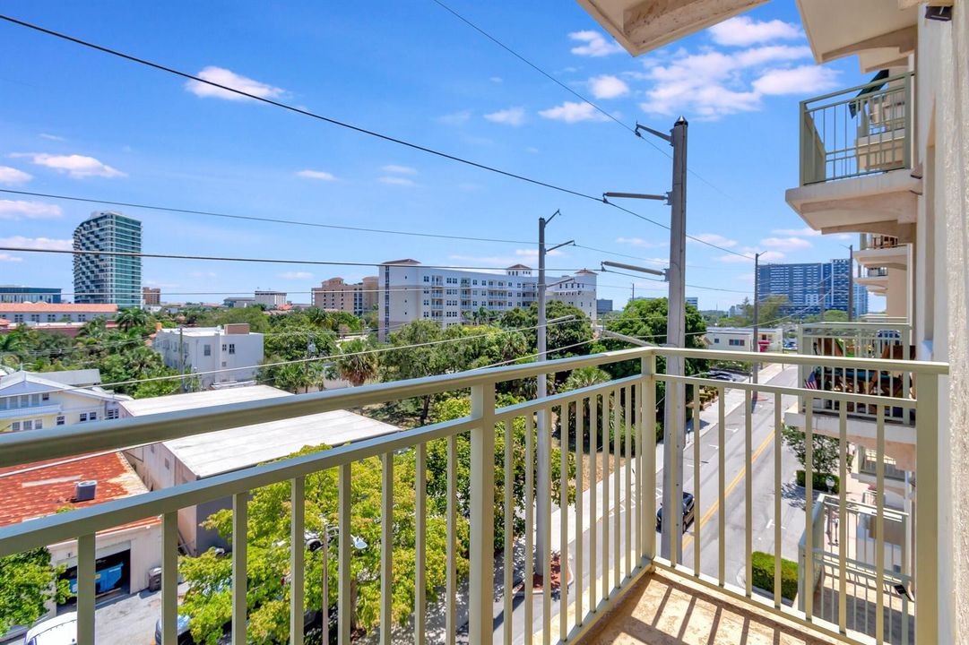 Master balcony view West
