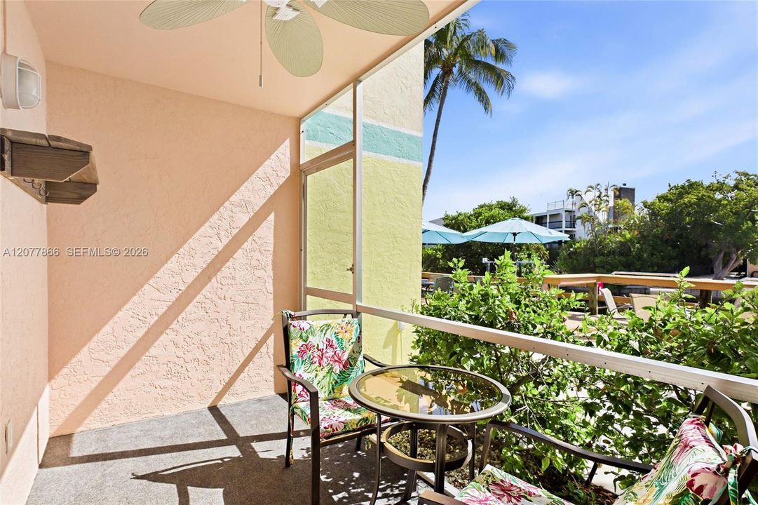 Private balconies and/or patios extend the living space outdoors and provide the perfect place to enjoy morning coffee and the warm Florida breeze.