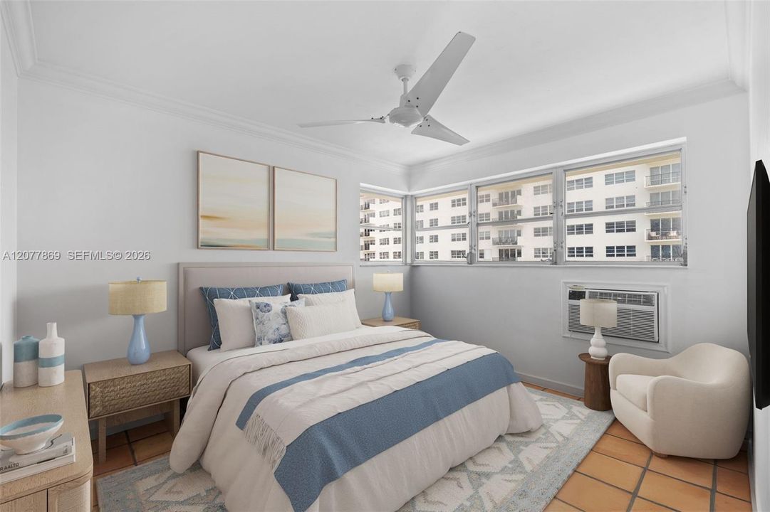 Virtual Staged Bedroom