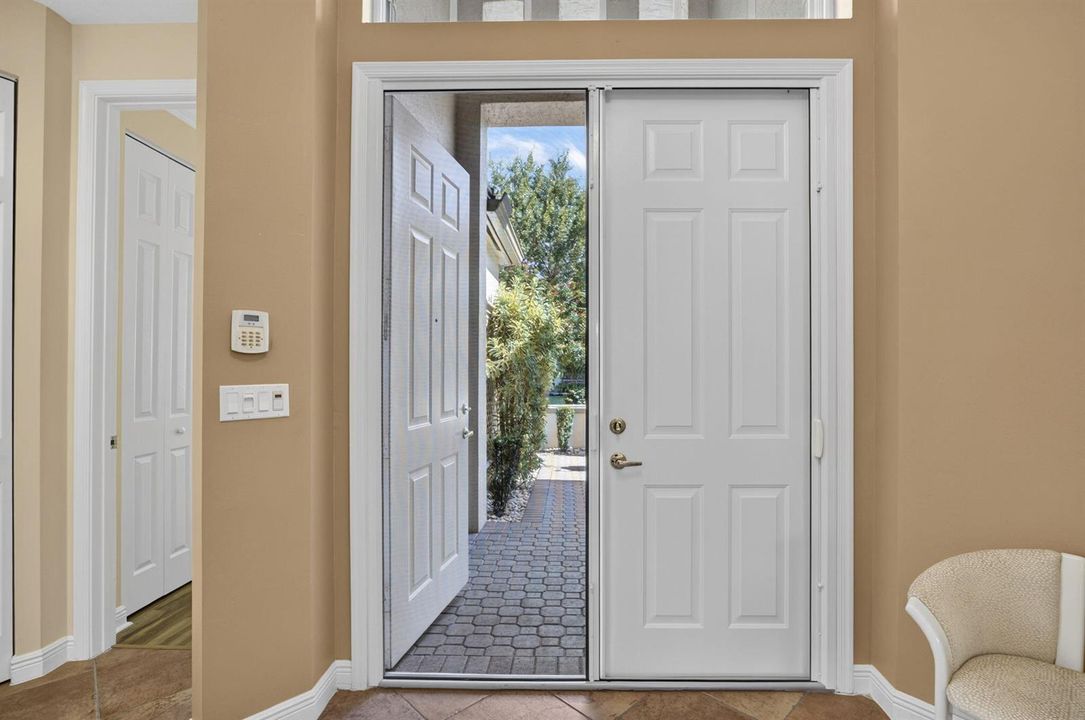 Phantom Screen on front door for breeze