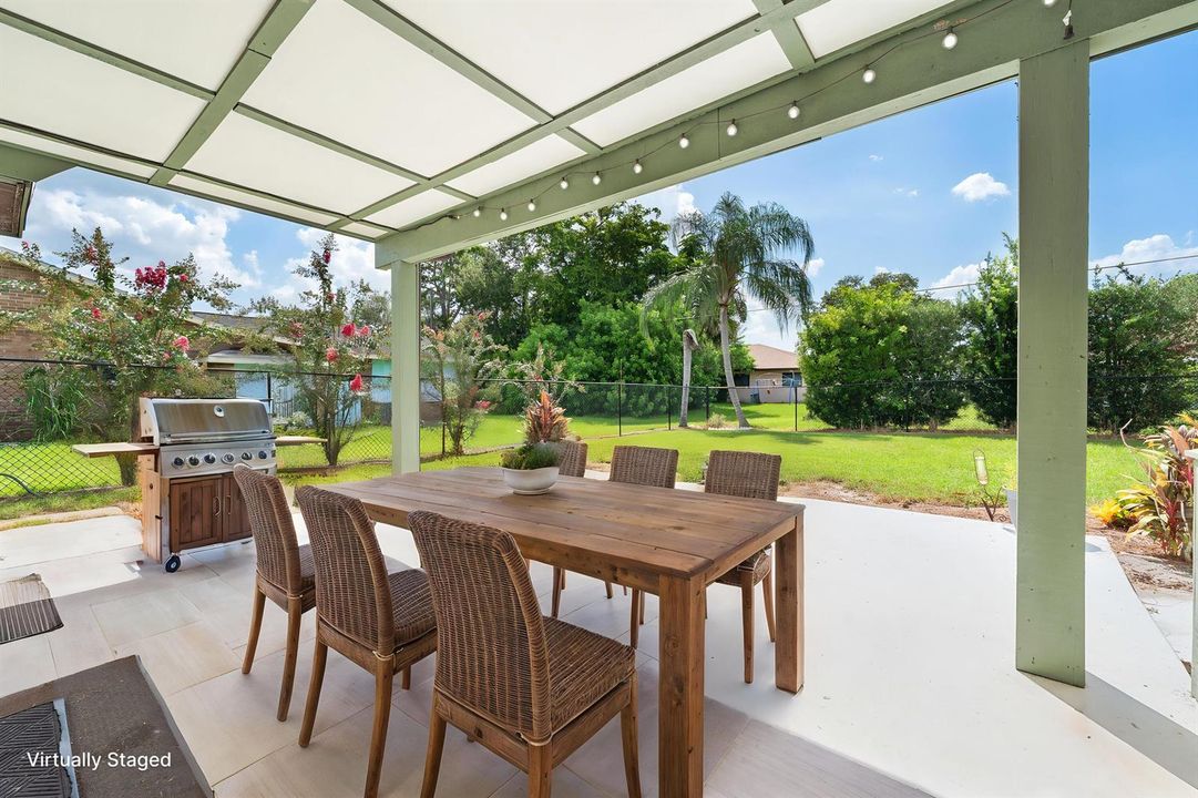 backyard staged