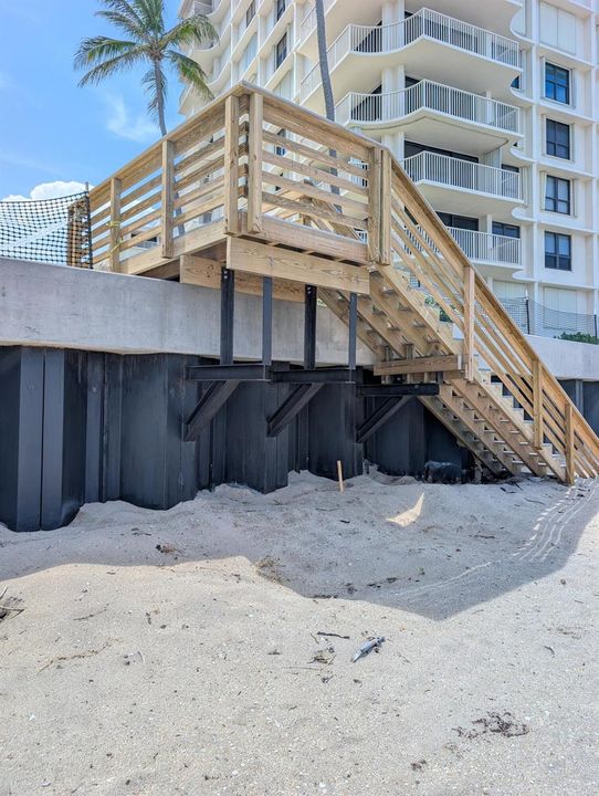 New Sea Wall and Stairs to beach