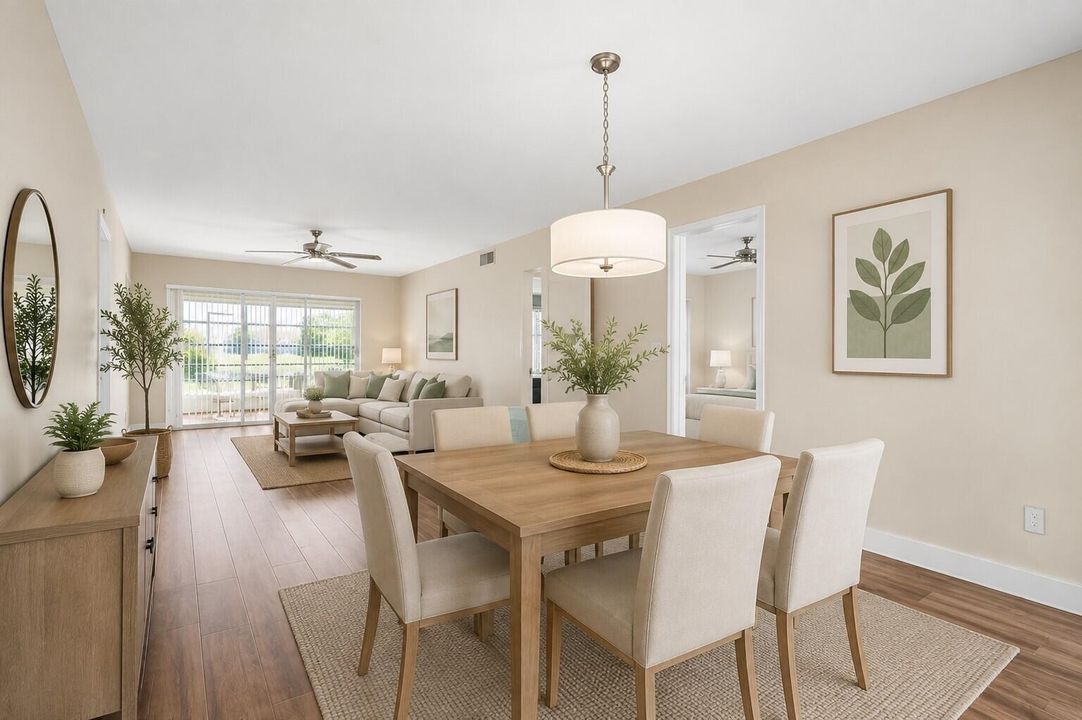 living and dining room